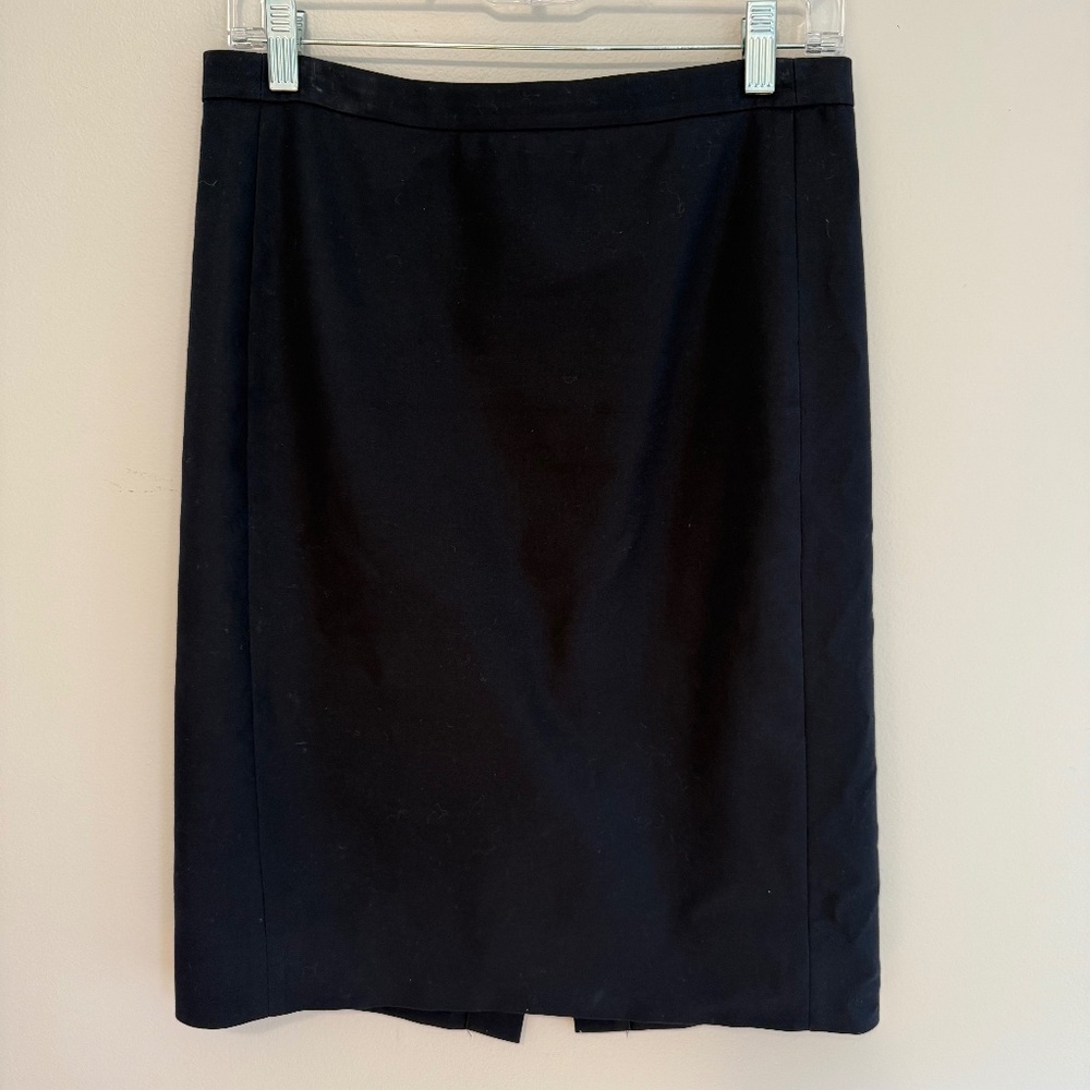 J. Crew Navy No.2 Cotton Pencil Skirt, size 4